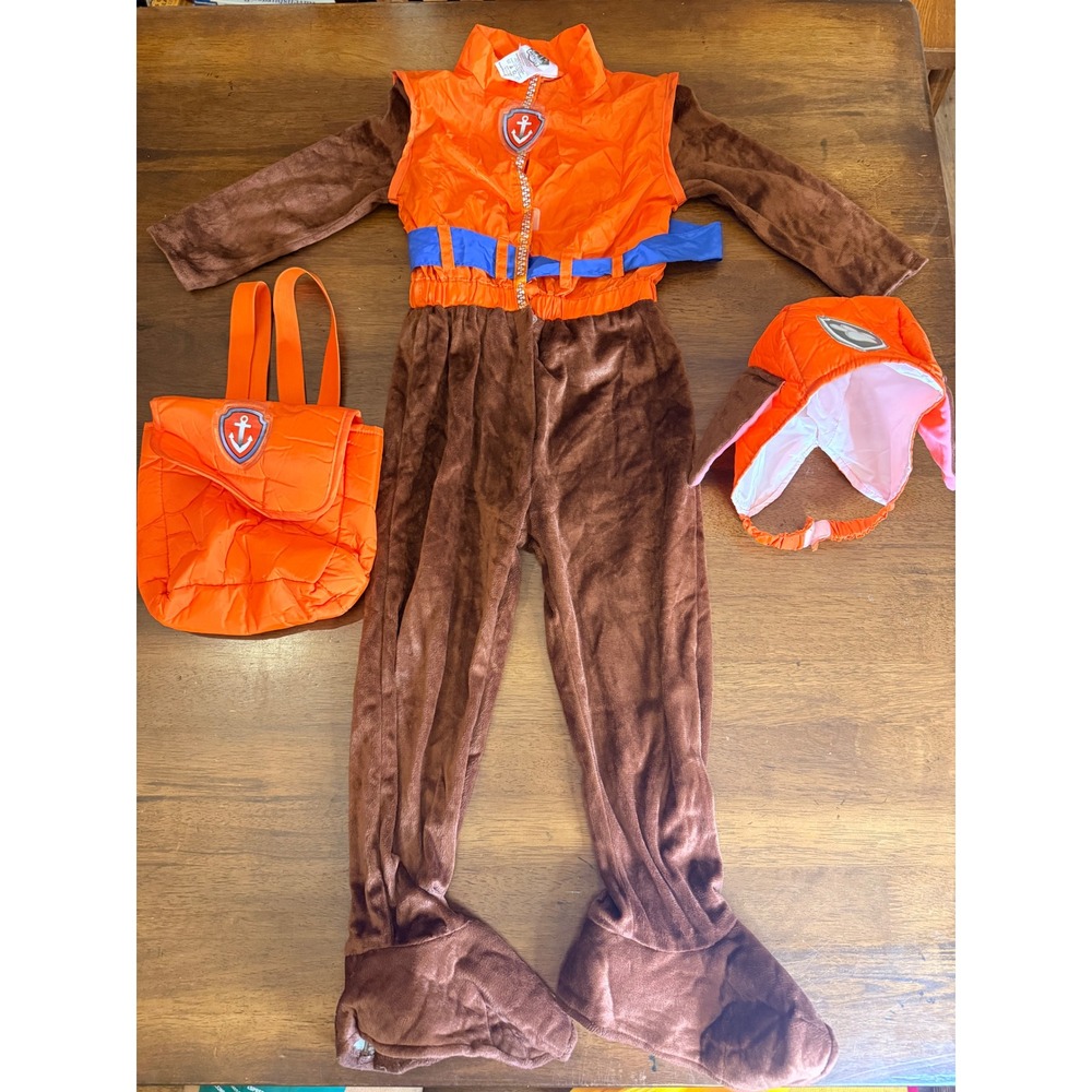 Paw Patrol Zuma Costume Spirit Halloween Toddler 2-4T Jumpsuit Hat Backpack Set
